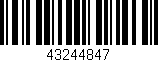 Código de barras (EAN, GTIN, SKU, ISBN): '43244847'