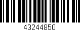Código de barras (EAN, GTIN, SKU, ISBN): '43244850'