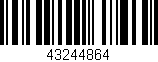 Código de barras (EAN, GTIN, SKU, ISBN): '43244864'
