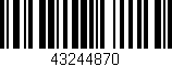 Código de barras (EAN, GTIN, SKU, ISBN): '43244870'