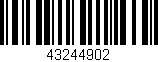 Código de barras (EAN, GTIN, SKU, ISBN): '43244902'