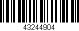 Código de barras (EAN, GTIN, SKU, ISBN): '43244904'
