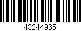 Código de barras (EAN, GTIN, SKU, ISBN): '43244965'