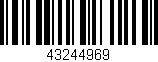 Código de barras (EAN, GTIN, SKU, ISBN): '43244969'