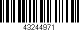 Código de barras (EAN, GTIN, SKU, ISBN): '43244971'