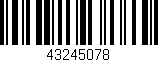 Código de barras (EAN, GTIN, SKU, ISBN): '43245078'