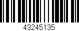 Código de barras (EAN, GTIN, SKU, ISBN): '43245135'
