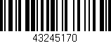 Código de barras (EAN, GTIN, SKU, ISBN): '43245170'