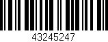 Código de barras (EAN, GTIN, SKU, ISBN): '43245247'