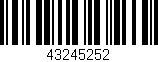 Código de barras (EAN, GTIN, SKU, ISBN): '43245252'