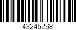 Código de barras (EAN, GTIN, SKU, ISBN): '43245268'