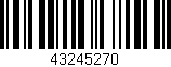 Código de barras (EAN, GTIN, SKU, ISBN): '43245270'