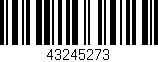 Código de barras (EAN, GTIN, SKU, ISBN): '43245273'