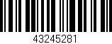 Código de barras (EAN, GTIN, SKU, ISBN): '43245281'