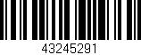 Código de barras (EAN, GTIN, SKU, ISBN): '43245291'