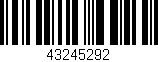 Código de barras (EAN, GTIN, SKU, ISBN): '43245292'