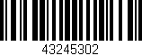 Código de barras (EAN, GTIN, SKU, ISBN): '43245302'