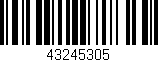 Código de barras (EAN, GTIN, SKU, ISBN): '43245305'
