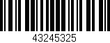 Código de barras (EAN, GTIN, SKU, ISBN): '43245325'
