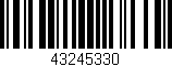 Código de barras (EAN, GTIN, SKU, ISBN): '43245330'