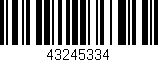 Código de barras (EAN, GTIN, SKU, ISBN): '43245334'