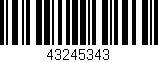 Código de barras (EAN, GTIN, SKU, ISBN): '43245343'