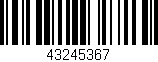 Código de barras (EAN, GTIN, SKU, ISBN): '43245367'