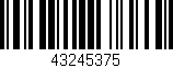 Código de barras (EAN, GTIN, SKU, ISBN): '43245375'