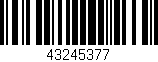 Código de barras (EAN, GTIN, SKU, ISBN): '43245377'