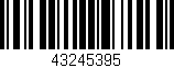Código de barras (EAN, GTIN, SKU, ISBN): '43245395'