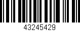 Código de barras (EAN, GTIN, SKU, ISBN): '43245429'