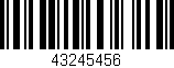 Código de barras (EAN, GTIN, SKU, ISBN): '43245456'