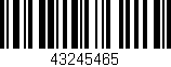 Código de barras (EAN, GTIN, SKU, ISBN): '43245465'
