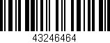 Código de barras (EAN, GTIN, SKU, ISBN): '43246464'