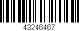 Código de barras (EAN, GTIN, SKU, ISBN): '43246467'