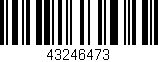 Código de barras (EAN, GTIN, SKU, ISBN): '43246473'