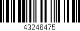 Código de barras (EAN, GTIN, SKU, ISBN): '43246475'
