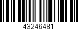Código de barras (EAN, GTIN, SKU, ISBN): '43246481'