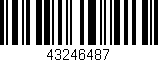 Código de barras (EAN, GTIN, SKU, ISBN): '43246487'
