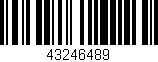 Código de barras (EAN, GTIN, SKU, ISBN): '43246489'