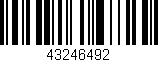 Código de barras (EAN, GTIN, SKU, ISBN): '43246492'