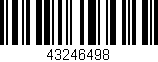 Código de barras (EAN, GTIN, SKU, ISBN): '43246498'