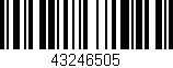 Código de barras (EAN, GTIN, SKU, ISBN): '43246505'