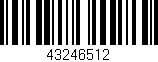 Código de barras (EAN, GTIN, SKU, ISBN): '43246512'