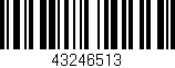 Código de barras (EAN, GTIN, SKU, ISBN): '43246513'