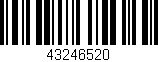 Código de barras (EAN, GTIN, SKU, ISBN): '43246520'