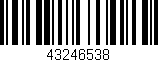 Código de barras (EAN, GTIN, SKU, ISBN): '43246538'