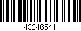 Código de barras (EAN, GTIN, SKU, ISBN): '43246541'
