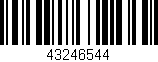 Código de barras (EAN, GTIN, SKU, ISBN): '43246544'