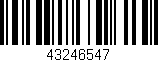 Código de barras (EAN, GTIN, SKU, ISBN): '43246547'